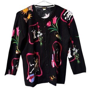 Elizabeth New York Women Size‎ Petite Large Button Down Designer Classic City